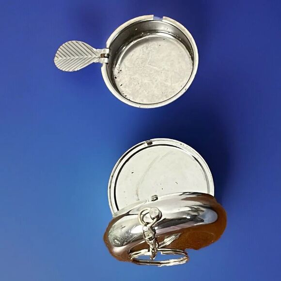 Pocket Ashtray Portable Decorative Paris Metal Case Cigarette Rest Key Chain 2” - Picture 3 of 5